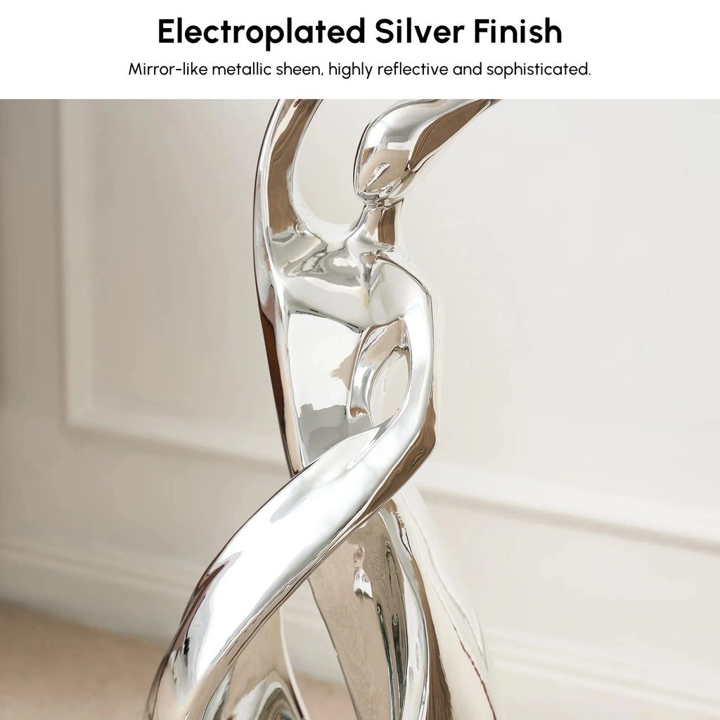 Silver Sculpture Illuminated Ball Ambient Light