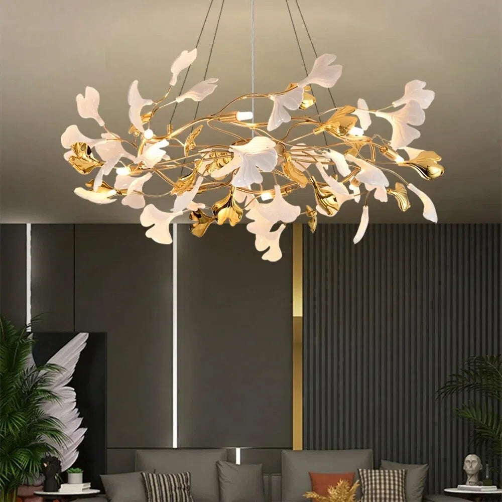 Ginkgo Leaf Chandelier