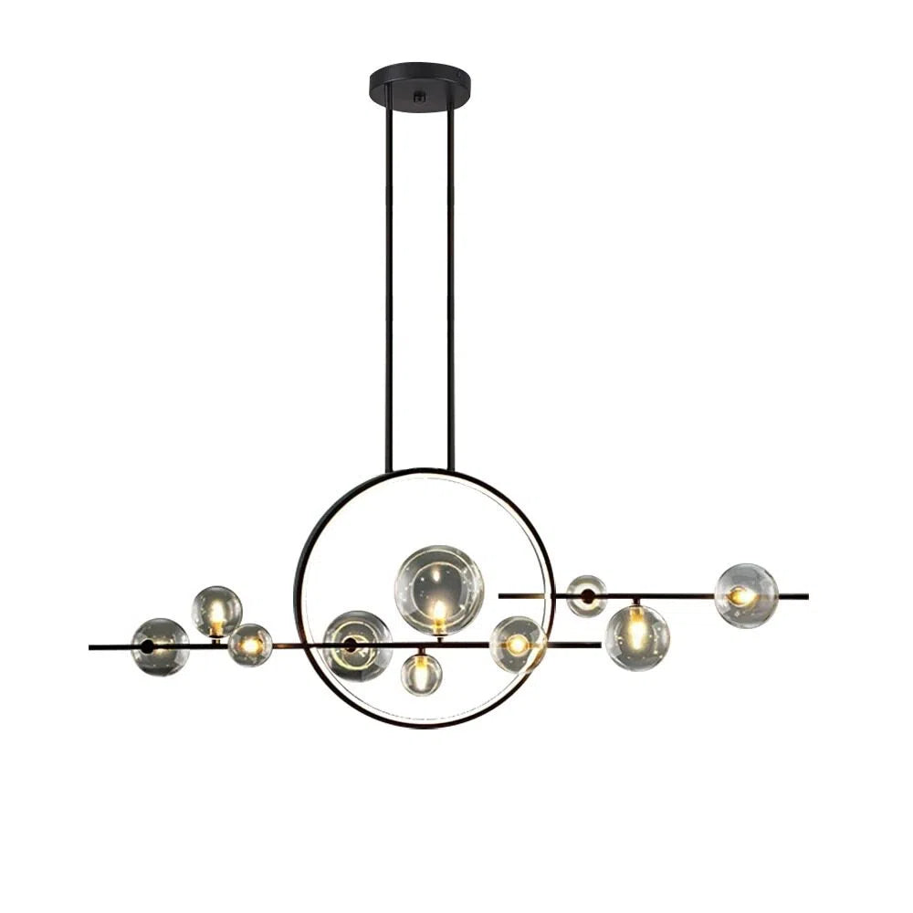 Modern Black Living Room Island Artistic Chandelier