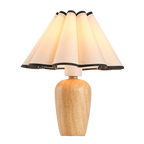 Wooden Vase Lampshade Table Lamp